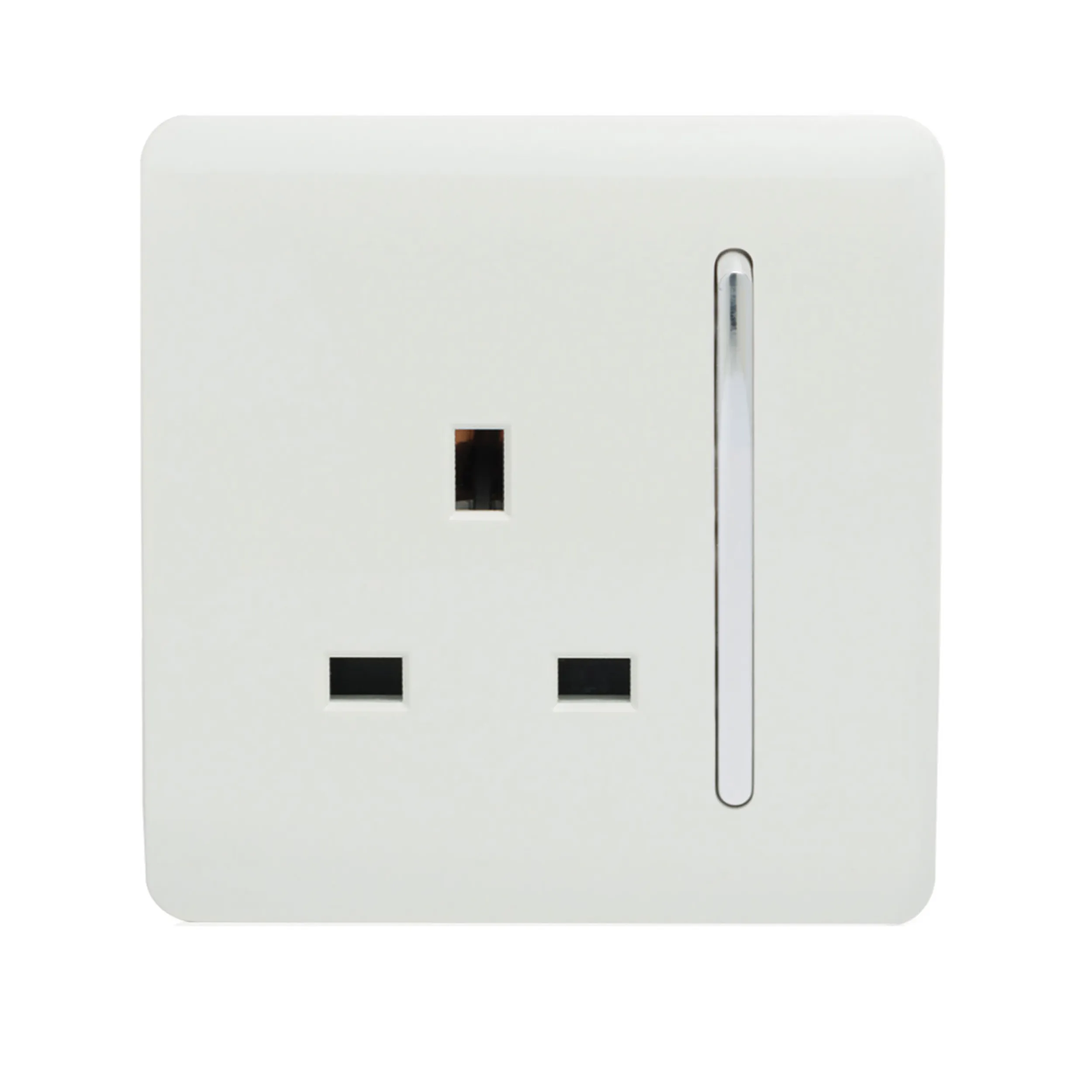 1 Gang 13Amp Switched Single Socket Ice White ART-SKT13WH  Trendi Ice White